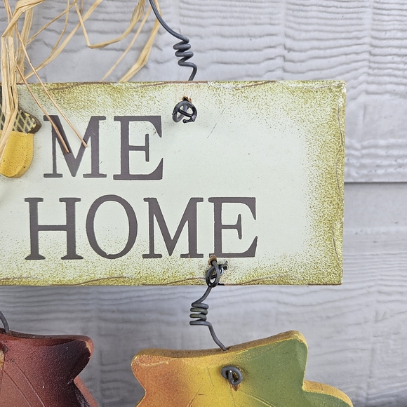 Autumn Leaves Hanging Welcome to Our Home Wooden Decor Sign Plaque Fall - Picture 4 of 9